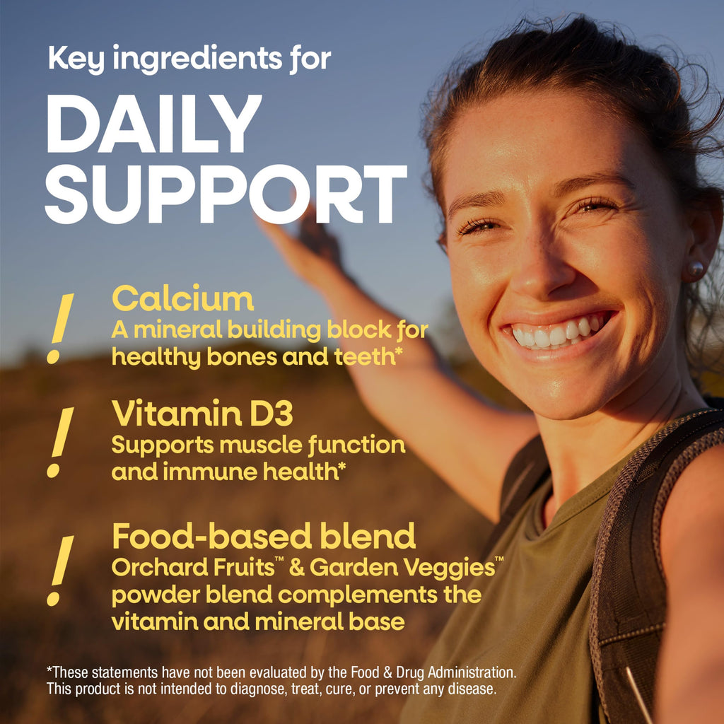 Nature’s Way Alive! Chewable Calcium Gummies with Vitamin D3, 60 ct | Daily Supplement Supports Healthy Bones and Teeth, and Muscle Function*, Strawberry and Raspberry-Lemonade Flavored