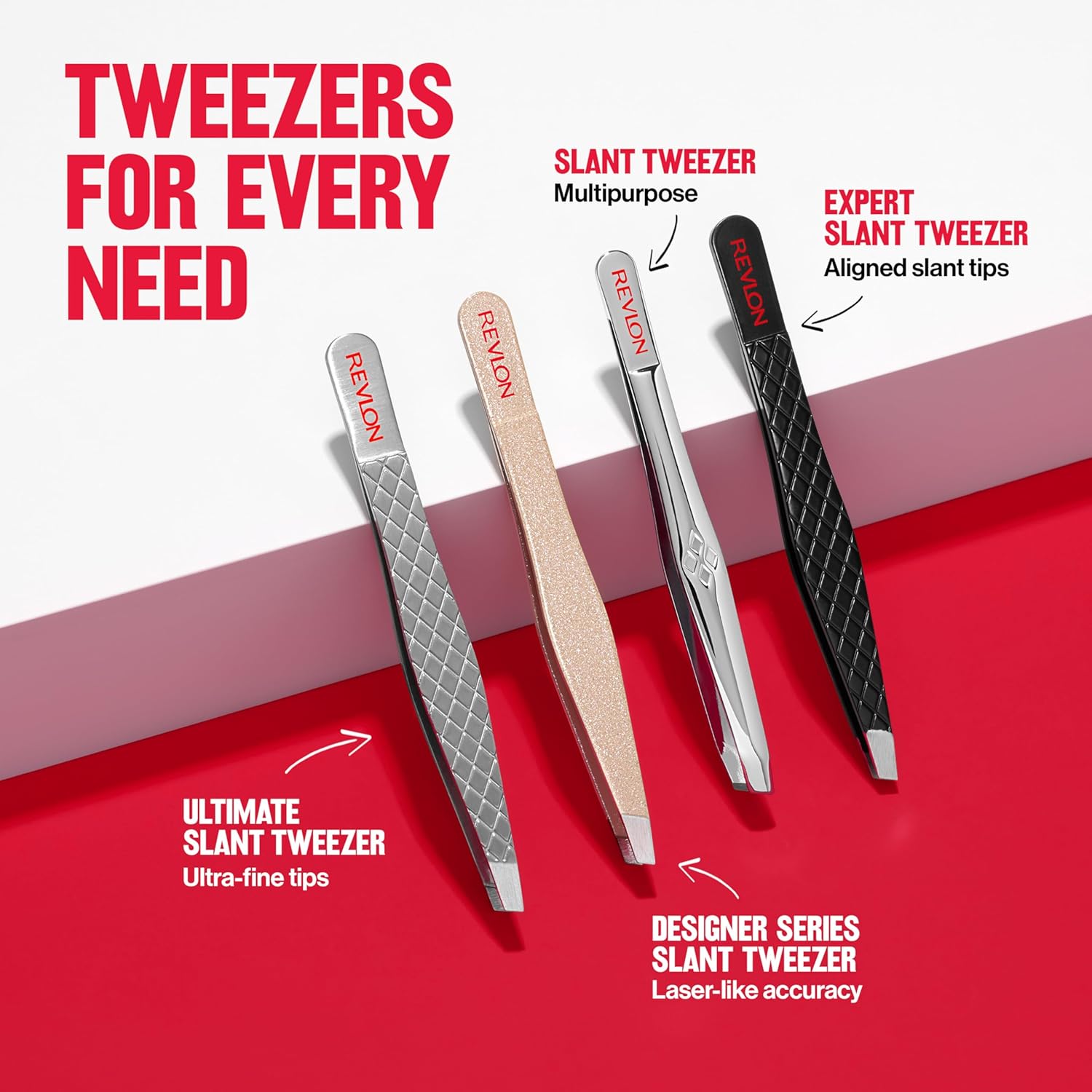 Buy now Revlon Expert Slant Tweezer, High Precision For an Easy Hair Removal, Made With Stainless Steel, 1 Count at indiglob india