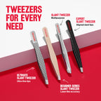 Revlon Expert Slant Tip Tweezer, Black, 1 Count | High precision stainless steel slant tweezer for easy, accurate hair removal.