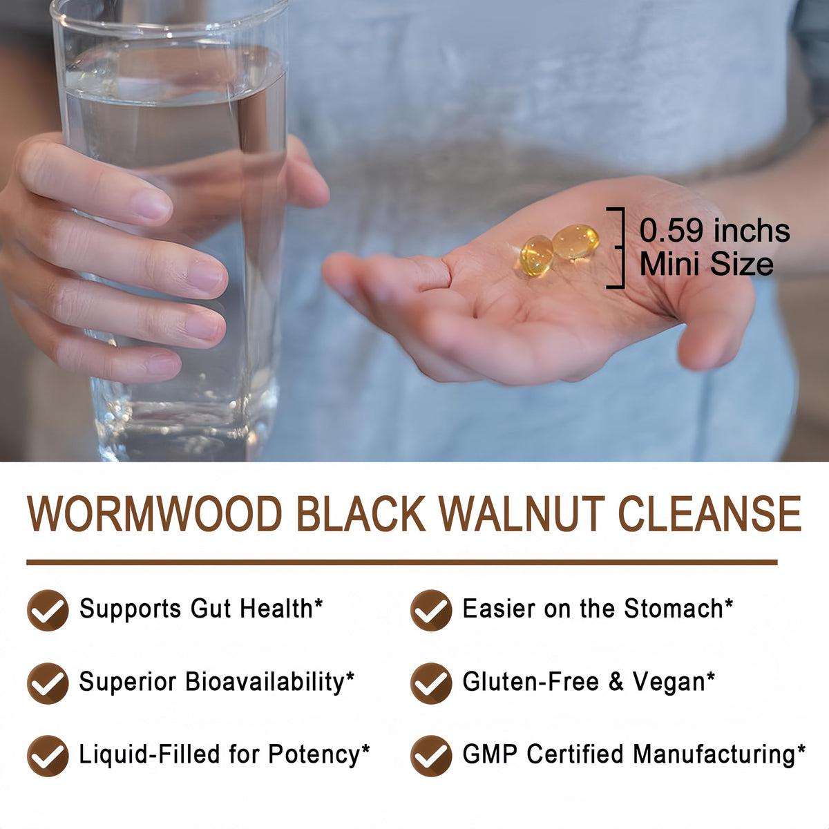 Wormwood Black Walnut Cleanse for Humans - High Absorption Wormwood Black Walnut Cloves Softgels for Digestive Cleanse Detox - Soursop Pumpkin Seed Oil of Oregano Turmeric Berberine - Non-GMO