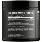 Toniiq Ultra High Potency Third-Party Tested Trans Resveratrol 1000mg