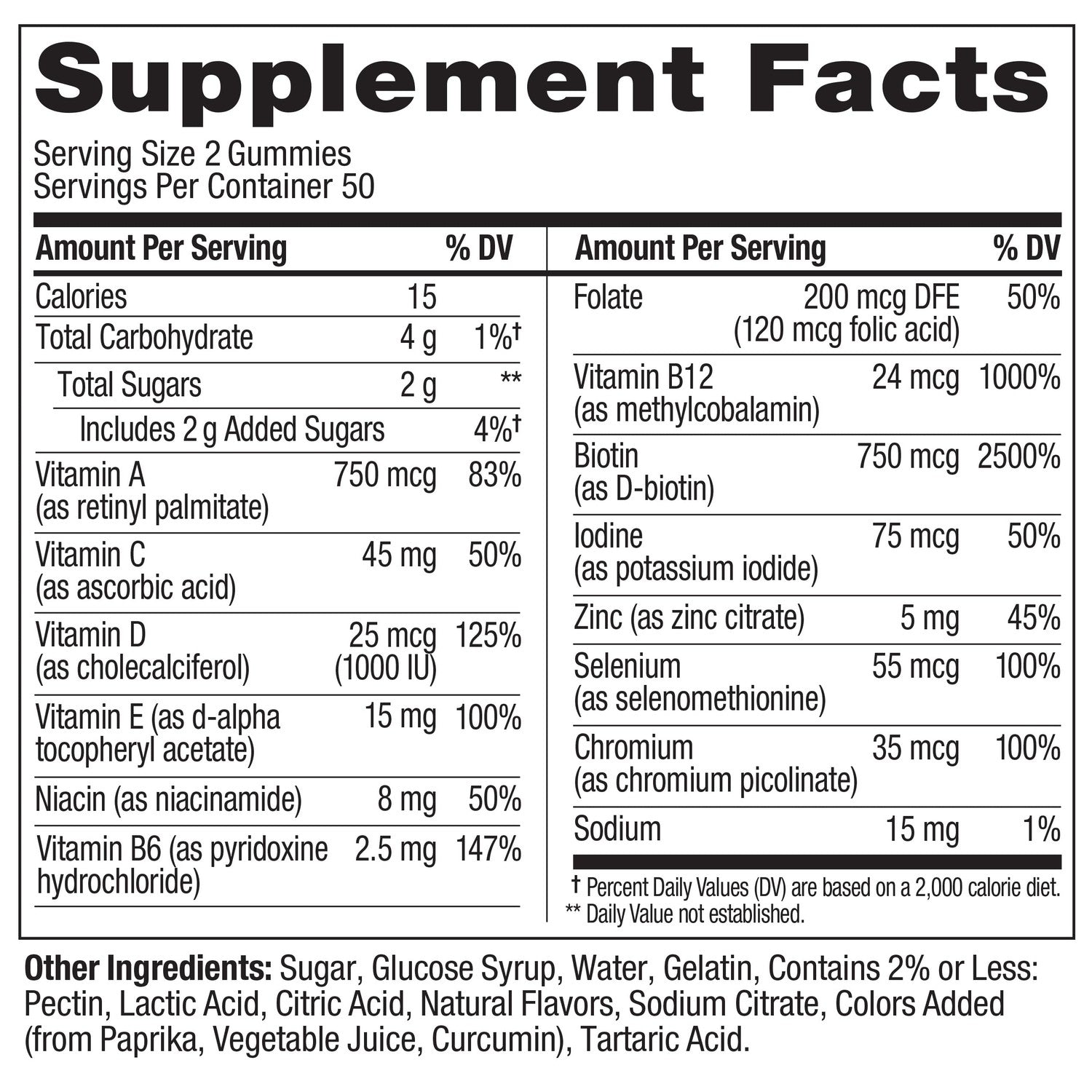 OLLY Teen Girl Multi Gummy, Healthy Skin and Immune Support*- 100 Count