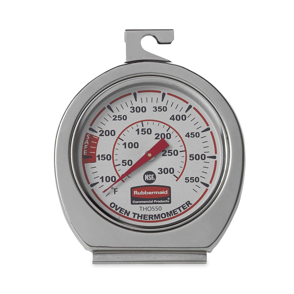 Buy now Rubbermaid Commercial Products Stainless Steel Monitoring Thermometer, Safe for Inside Oven/Grill/Smoker, 60-580°F Range, Easy to Read Food Thermometer For Food Resturant/Home Cooking at indiglob india