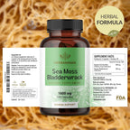 Buy now HERBAMAMA Sea Moss and Bladderwrack Capsules - 1600mg Irish Sea Moss for Immune Support - Vegan, Non-GMO Immunity Supplement for Overall Support at indiglob india