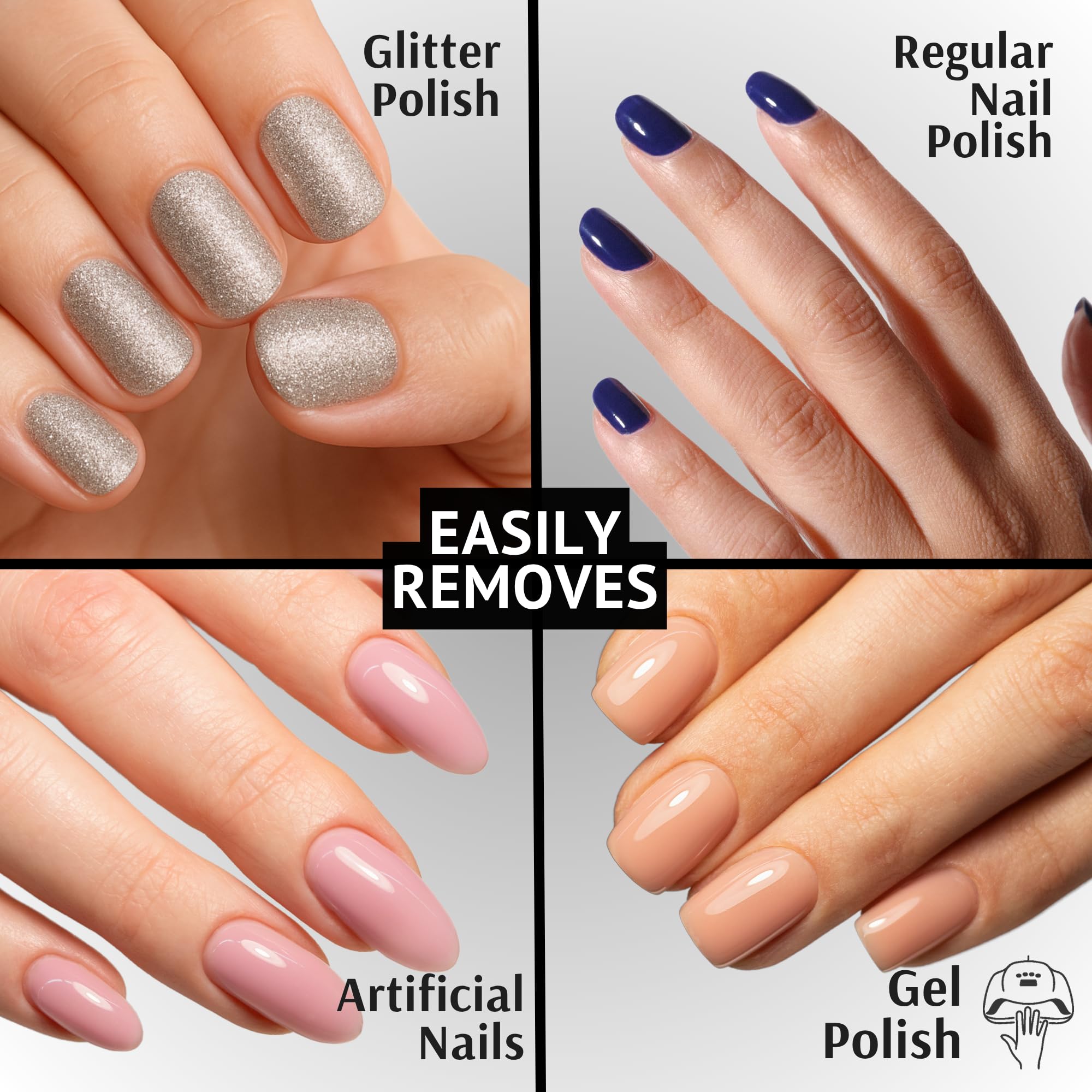 Pronto 100% Acetone Nail Polish Remover - Gel Polish Remover for Nails | Acetone Nail Polish Remover & Remover For Nails, Glue, Gel, Acrylic & Dip | 100 Percent Pure Acetone, 16 Fl oz (Pack of 1)