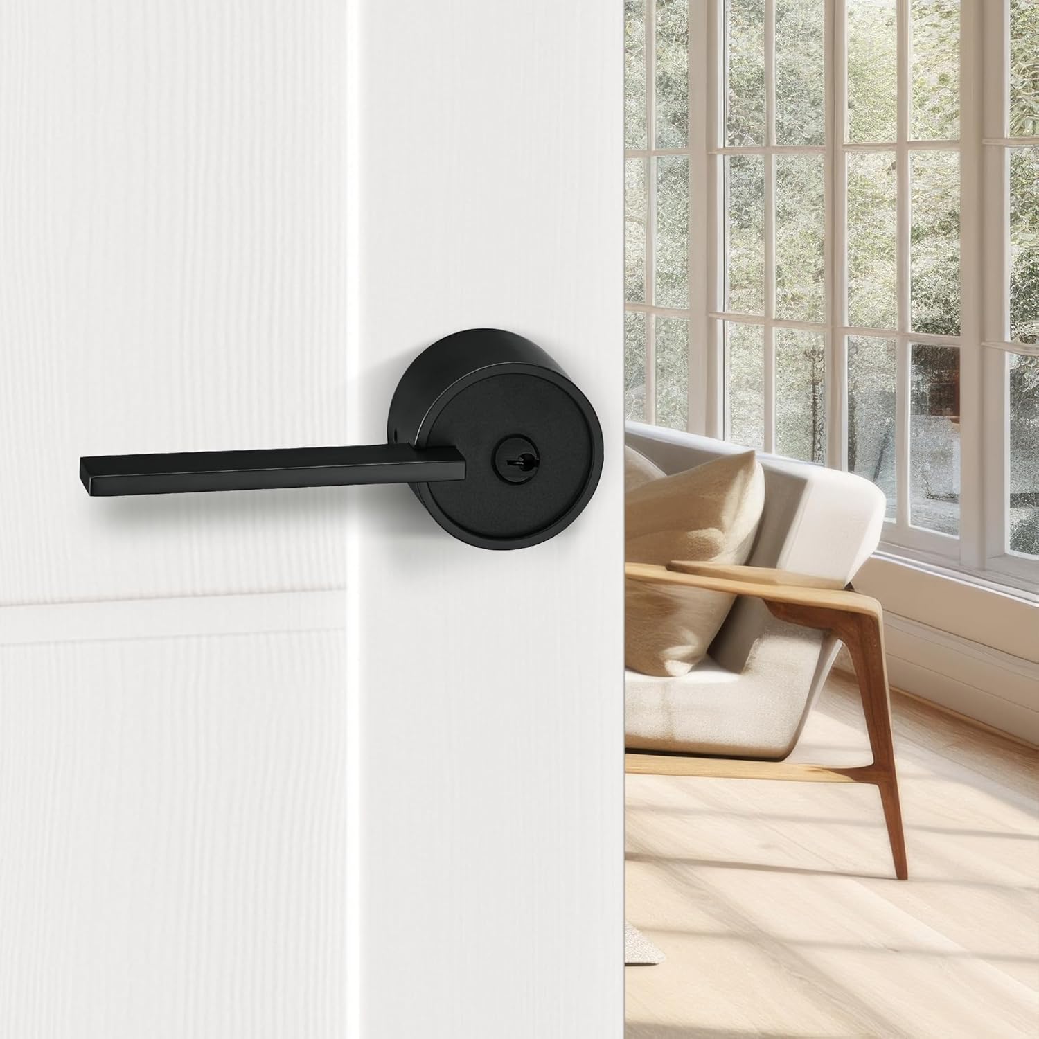 Buy now Berlin Modisch Zero Gravity Urban Series Dummy Lever Door Handle Pack of 2 Non-Turning Single Side Pull Only Lever Set [for Closet or French Doors] Heavy Duty – Iron Black Finish at indiglob india