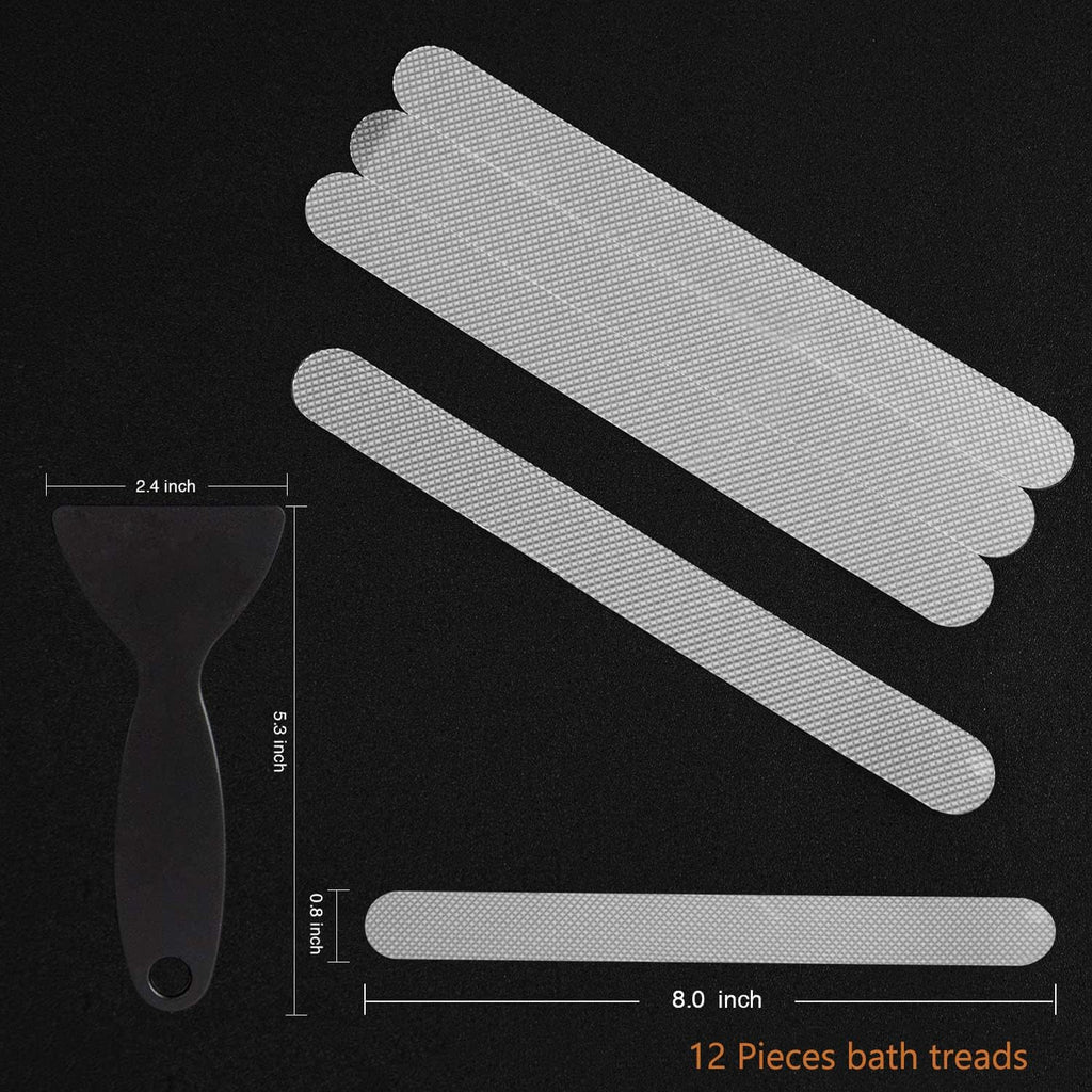 Buy now Anti Slip Shower Stickers 24 PCS Safety Bathtub Strips Adhesive Decals with Premium Scraper for Bath Tub Shower Stairs Ladders Boats at indiglob india