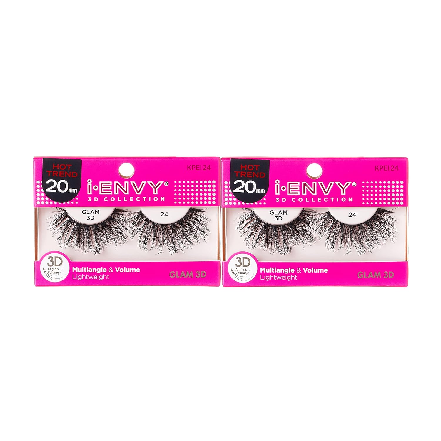 Buy now i-Envy 3D Glam Collection Multi-angle & Volume (2 PACK, KPEI14) 1 Count (Pack of 2) KPEI24 at indiglob india