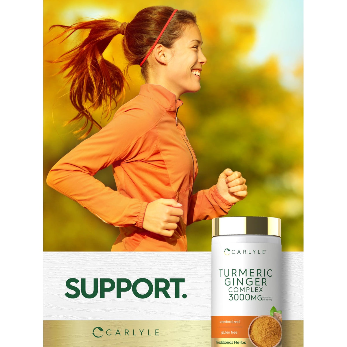 Carlyle Turmeric and Ginger Supplement | 120 Softgel Capsules