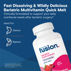 Bariatric Fusion Multivitamin with 45mg Iron, 60 Quick Melt Tablets