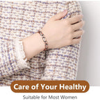 Buy now Jecanori Pure Copper Bracelets for Women,Ultra Magnetic Bracelets for Women with 3500 Gauss Magnets,Crystal Valentine's Day Jewelry Gift, Sizing Tool at indiglob india