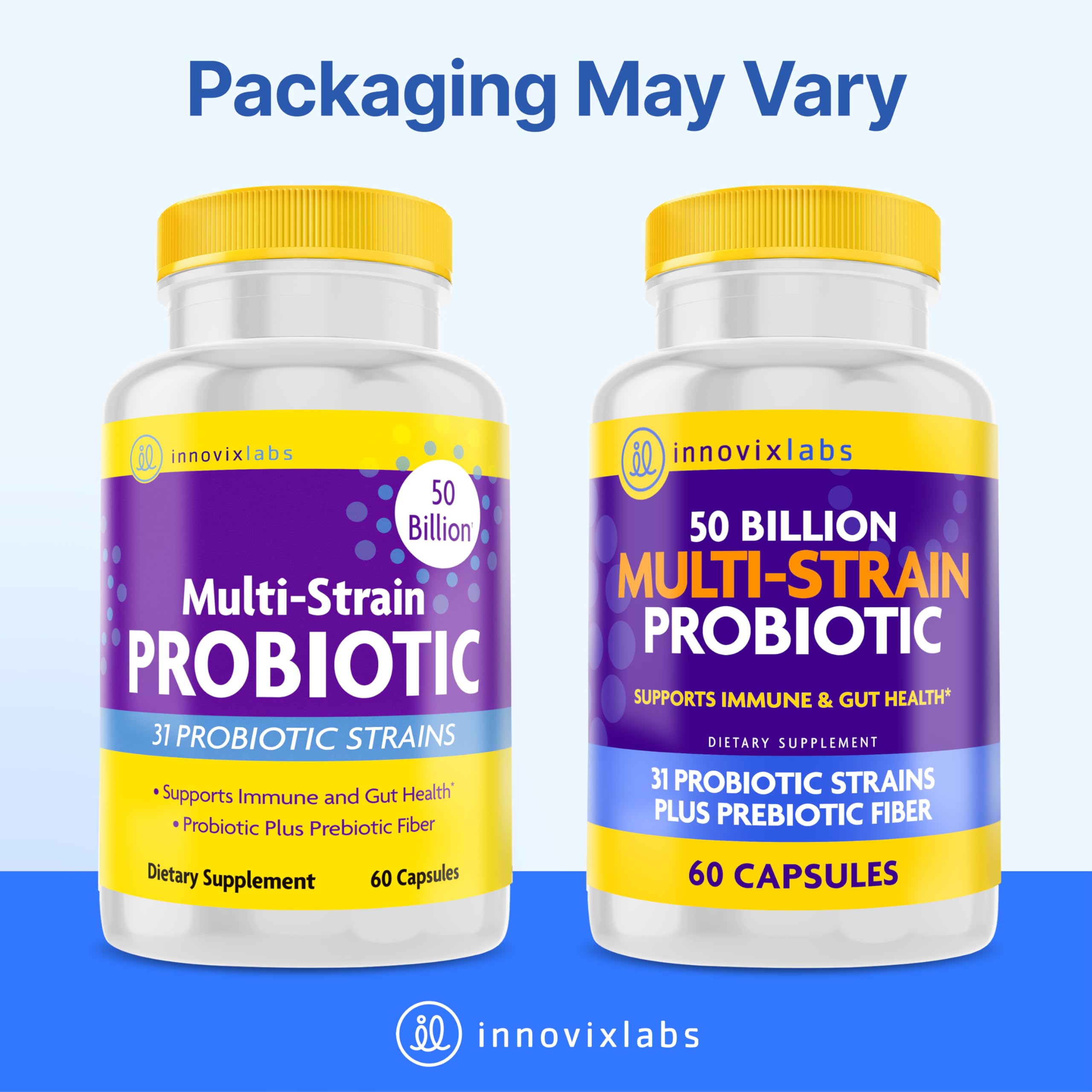 Buy now InnovixLabs Multi Strain Probiotics for Women & Men - Probiotic Supplement - 50 Billion CFU - Gut Health, Immune Support, Digestion, Lactobacillus Acidophilus, Prebiotics and Probiotics, 60 Capsules at indiglob india