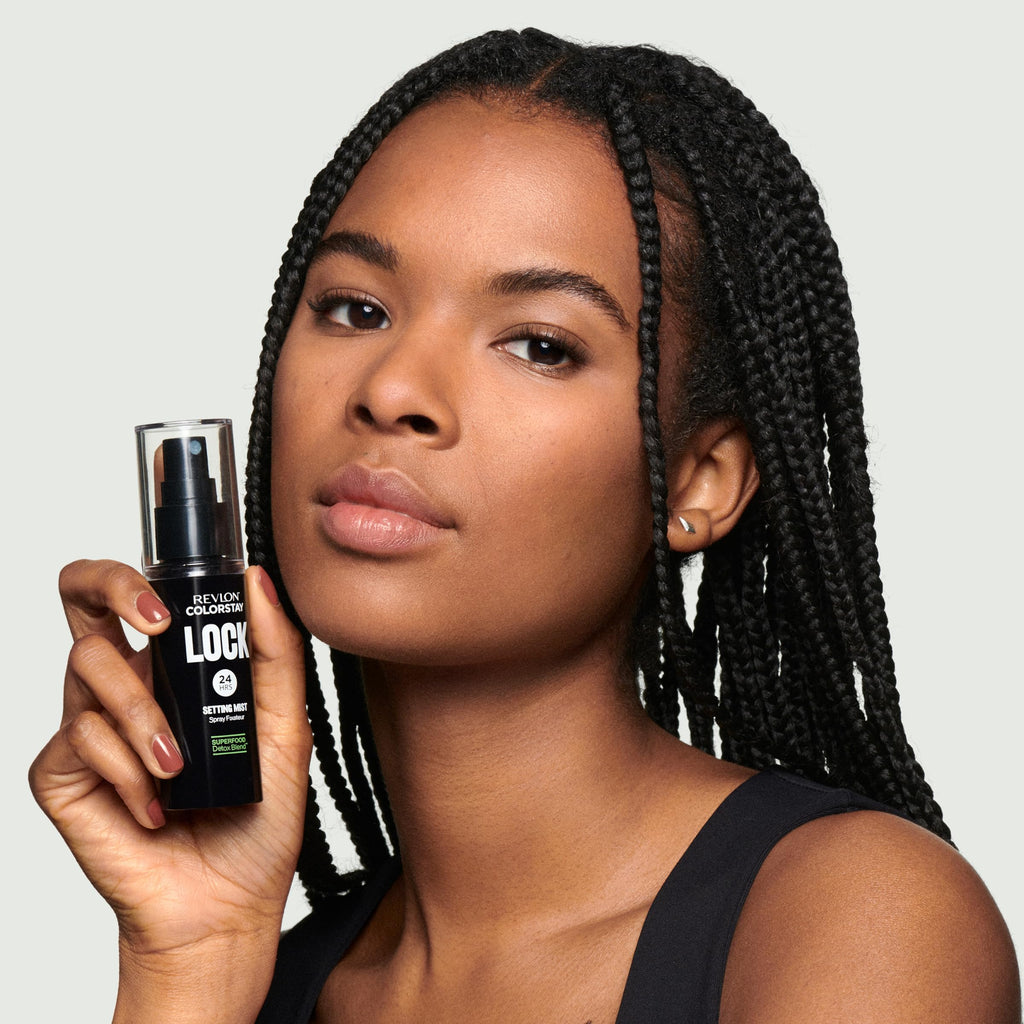 Buy now Revlon Colorstay 24 Hr Lock Setting Mist, Keeps Face Makeup from Melting & Fading, Mattifying, Blurring & Oil Absorbing Spray, Transfer-Proof & Mask Friendly, 1.9 fl oz at indiglob india