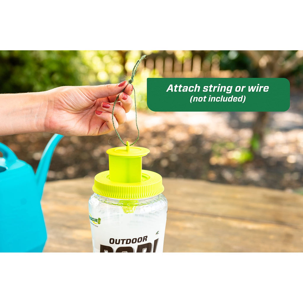 RESCUE! POP! Fly Trap – Large Reusable Fly Trap for Outdoor Use - 3 Pack