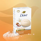 Buy now Dove Beauty Bar Soap Shea Butter, 8 Bars for Nourished, Radiant Skin, Enriches Skin 3.75 oz at indiglob india