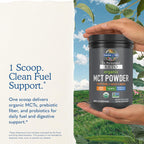 Garden of Life Dr. Formulated Keto Organic MCT Powder - 30 Servings, 6g MCTs from Coconuts Plus Prebiotic Fiber & Probiotics, Certified Organic, Non-GMO, Vegan, Gluten Free