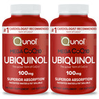 Qunol Mega Ubiquinol CoQ10 100mg, Superior Absorption, 120 Softgels | #1 Cardiologist Recommended Supplement for Heart Health, Coenzyme Q10 Supplement to support Vascular Health & Cellular Energy