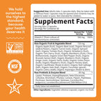 Garden of Life Vitamin Code Raw Vitamin-C, 500mg Whole Food VIT-C Capsules + Fruit & Veggie Blend & Probiotics, Supplements for Adults, Vegan, Gluten Free, 120 Capsules, (Pack of 6)