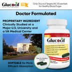 Glucocil – Softgels - Premium Blood Sugar Support - New Clinical Study Published March 2026-3 Million Bottles Sold - Supports the 3 Essentials for Healthy Blood Sugar - Since 2008