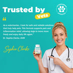 Dog Pain Relief Anti-Inflammatory, Joint Supplement for Dogs, Anti-Inflammatory Pain Support for Joint Stiffness & Soreness, Supports Mobility & Comfort, 60 Tablets