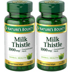 Nature's Bounty Milk Thistle 1000mg, Rapid Release Softgels, 50 Count