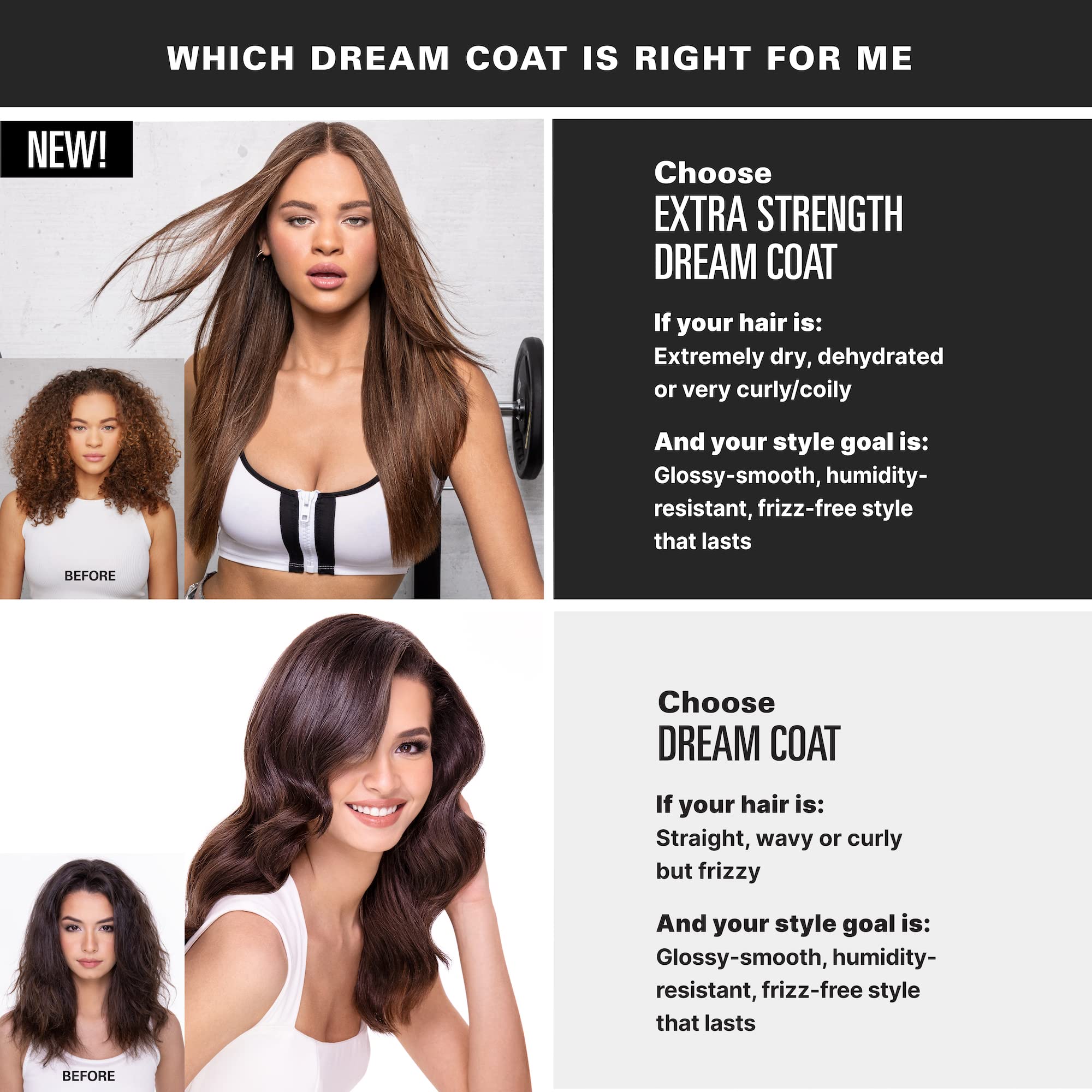 COLOR WOW Extra Strength Dream Coat – Anti-Humidity Frizz Control Spray | Powerful ultra-moisturizing, anti-frizz treatment for glassy-smooth frizz-resistant hair. Heat activated, lasts 3-4 shampoos