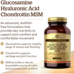 Buy now Solgar Glucosamine Hyaluronic Acid Chondroitin MSM (Shellfish-Free), 60 Tablets - Joint Support & Comfort - Supports Active Lifestyles - Non-GMO, Gluten Free, Dairy Free - 20 Servings at indiglob india