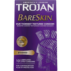 Buy now Trojan Studded Bareskin Lubricated Condoms - 10 Count at indiglob india