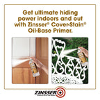 Buy now Zinsser 3608 Cover Stain Oil Base Primer Spray, 13 oz, White at indiglob india