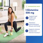 Pure Encapsulations L-Glutamine 500 mg, 90 Capsules | Supplement for Immune and Digestive Support, Gut Health and Lining, Metabolism, and Muscle Support*