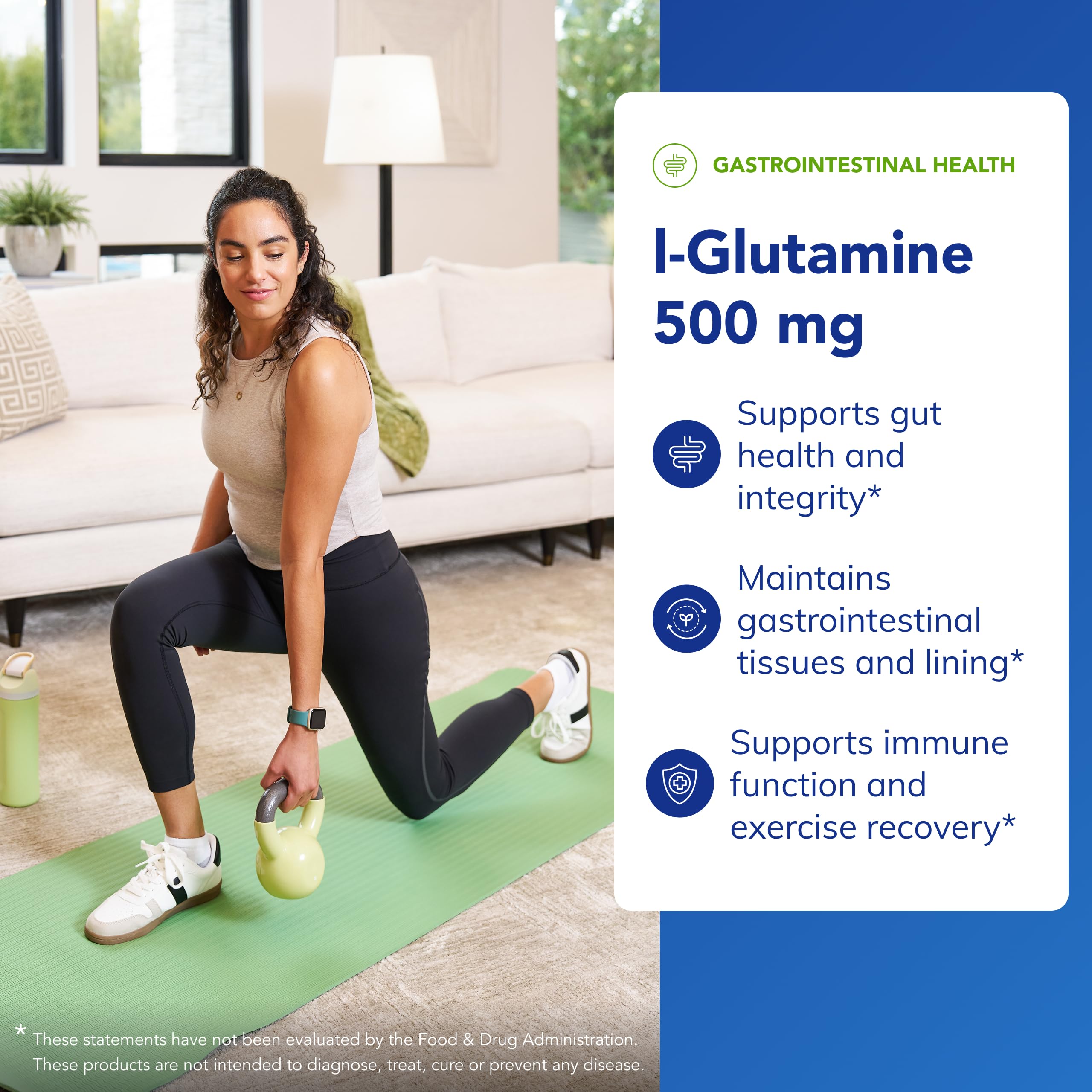 Pure Encapsulations L-Glutamine 500 mg, 90 Capsules | Supplement for Immune and Digestive Support, Gut Health and Lining, Metabolism, and Muscle Support*