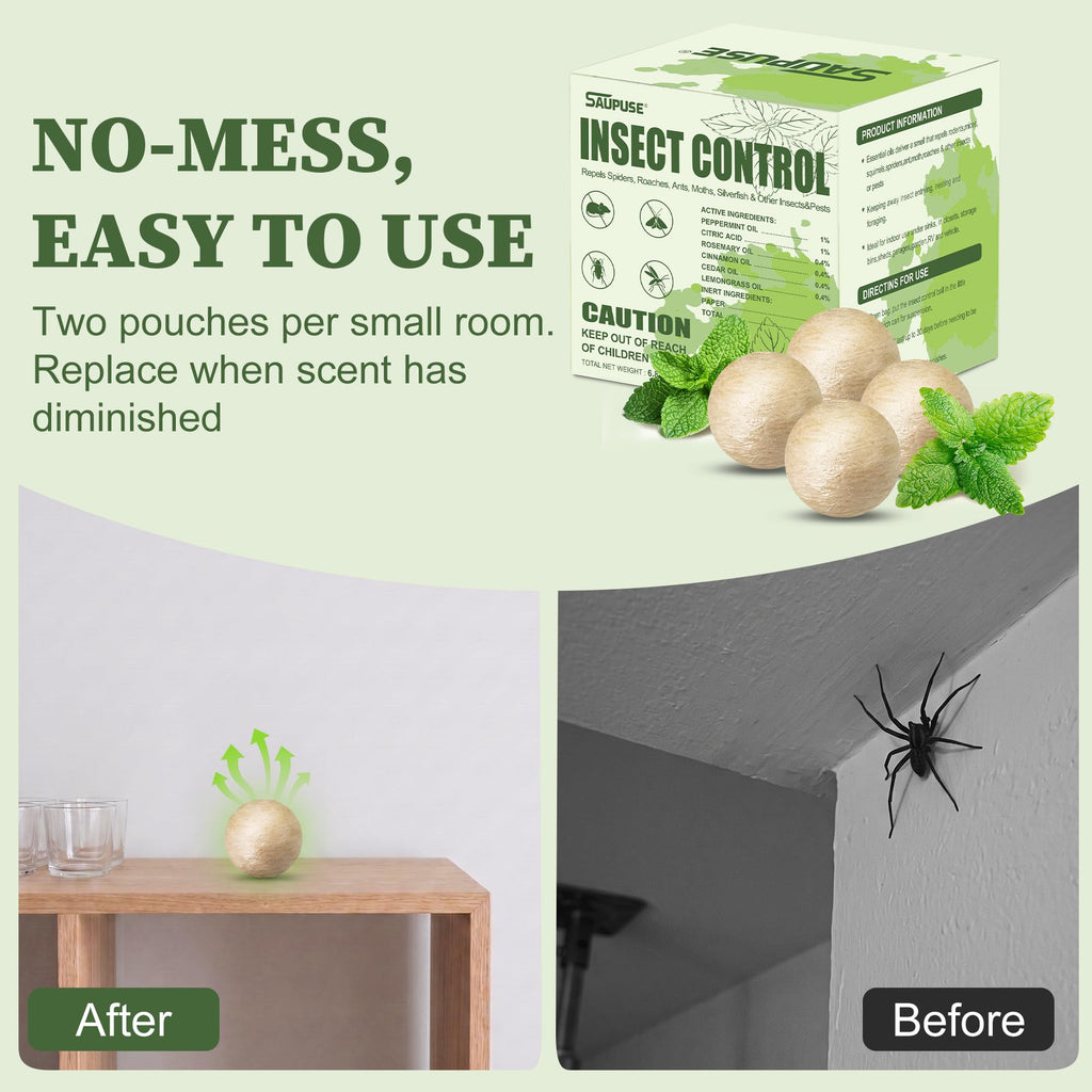 Spider Repellent Indoor|Mosquito Repellent Outdoor Patio|Peppermint Oil