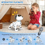 Buy now Robot Dog Toys for Kids, Remote Control Stunt Programmable Robot Puppy Toy Dog Interactive with Commands Sing, Dance, Bark, Walk Electronic Pet Dog for Boys Girls Gifts at indiglob india