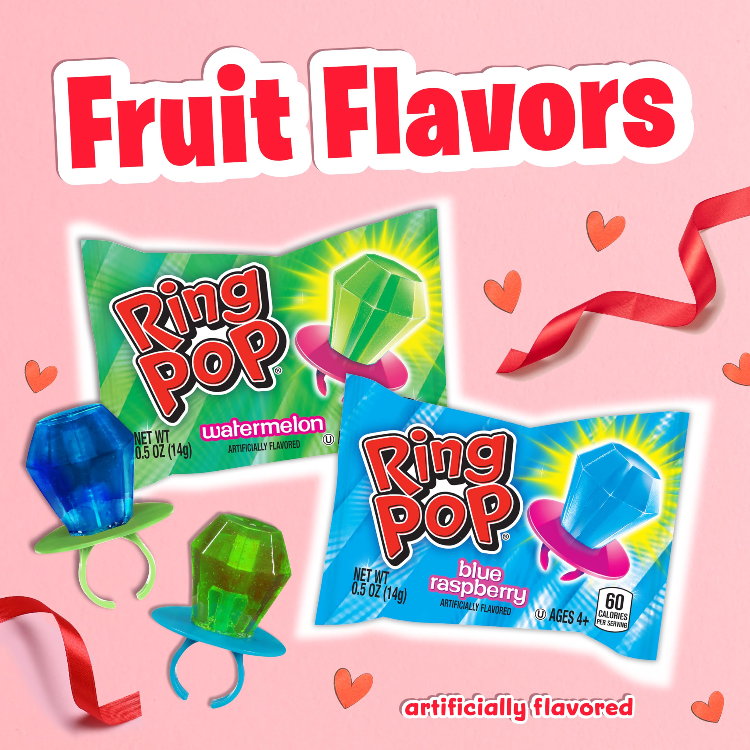 Buy now Ring Pop Candy, Valentine's Lollipops, 20 Ct Party Favors in Assorted Fruity Flavors - Full Size, Fun Hard Candy For Birthday Parties, Valentine's Gifts, Goodie Bags, Party Favors at indiglob india