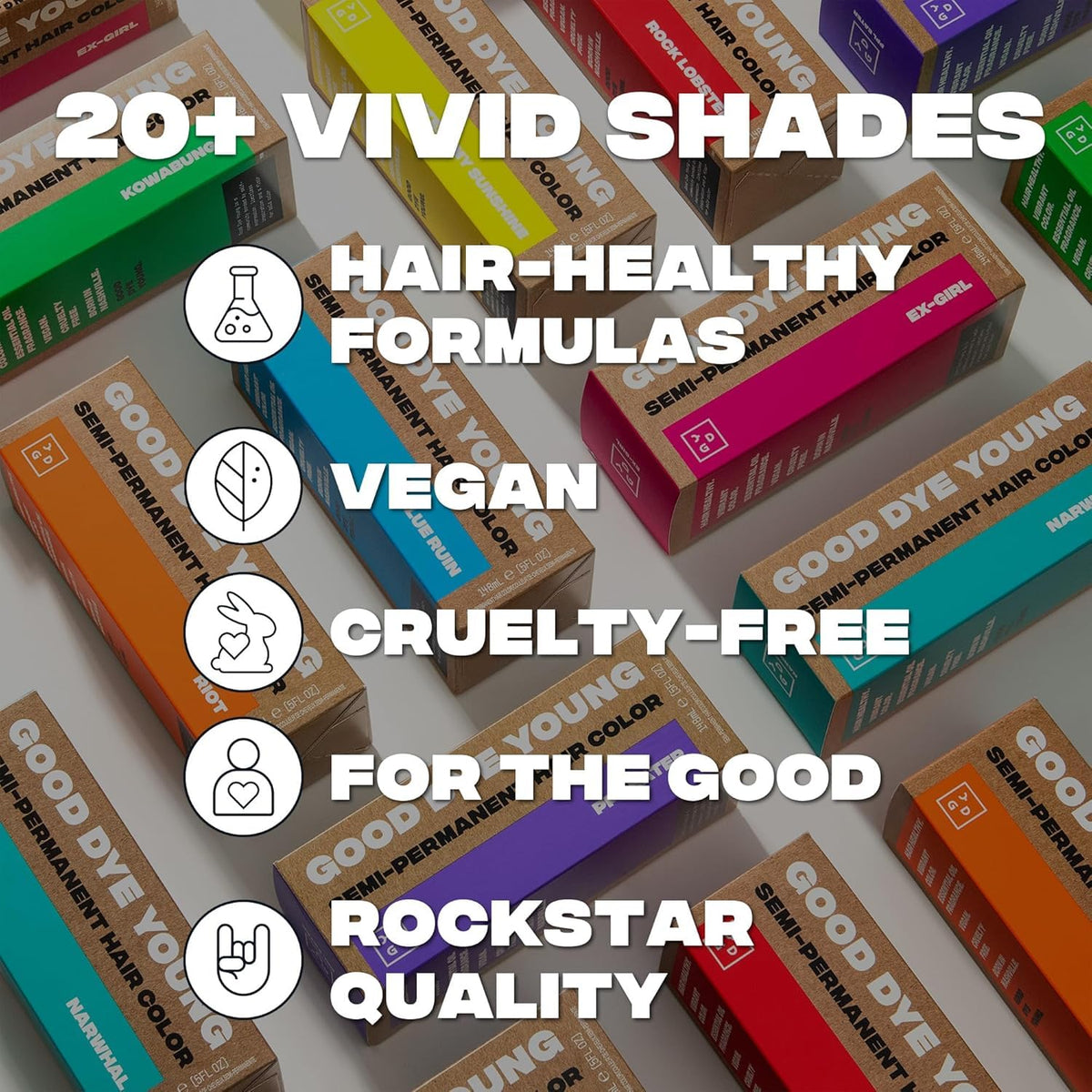 Good Dye Young Semi-Perm Burgundy Hair Dye, 5 FL OZ, All in This Together