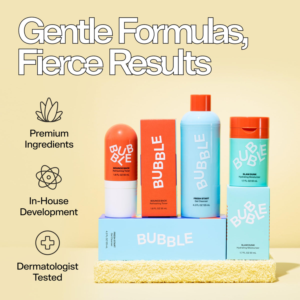 Bubble Skincare Soft Swerve Barrier Cream - Face Moisturizer for Dry Skin, Skin Barrier Repair Balm - Moisture-Sealing Face Balm with Squalane, Shea Butter, Ceramides, Niacinamide (47g)