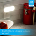 Buy now GE Ultrabrite LED Light Bar Night Lights Plug Into Wall Room Decor Ambient Lighting Dusk to Dawn Sensor Bright Nightlight, White, 100 Lumens, 2 Pack at indiglob india