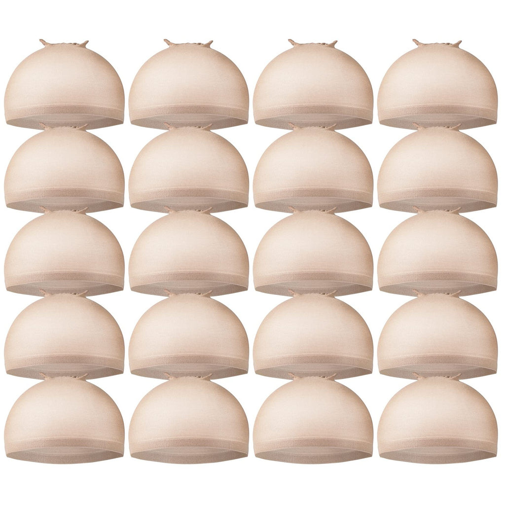 Teenitor 20Pcs Wig Cap,Black Wig Cap for Women Stocking Caps for Men | Breathable Nylon Wig Caps, High Stretchy for Most Head Sizes. Ideal for Wig Application, Cosplay, Daily Wear Dance