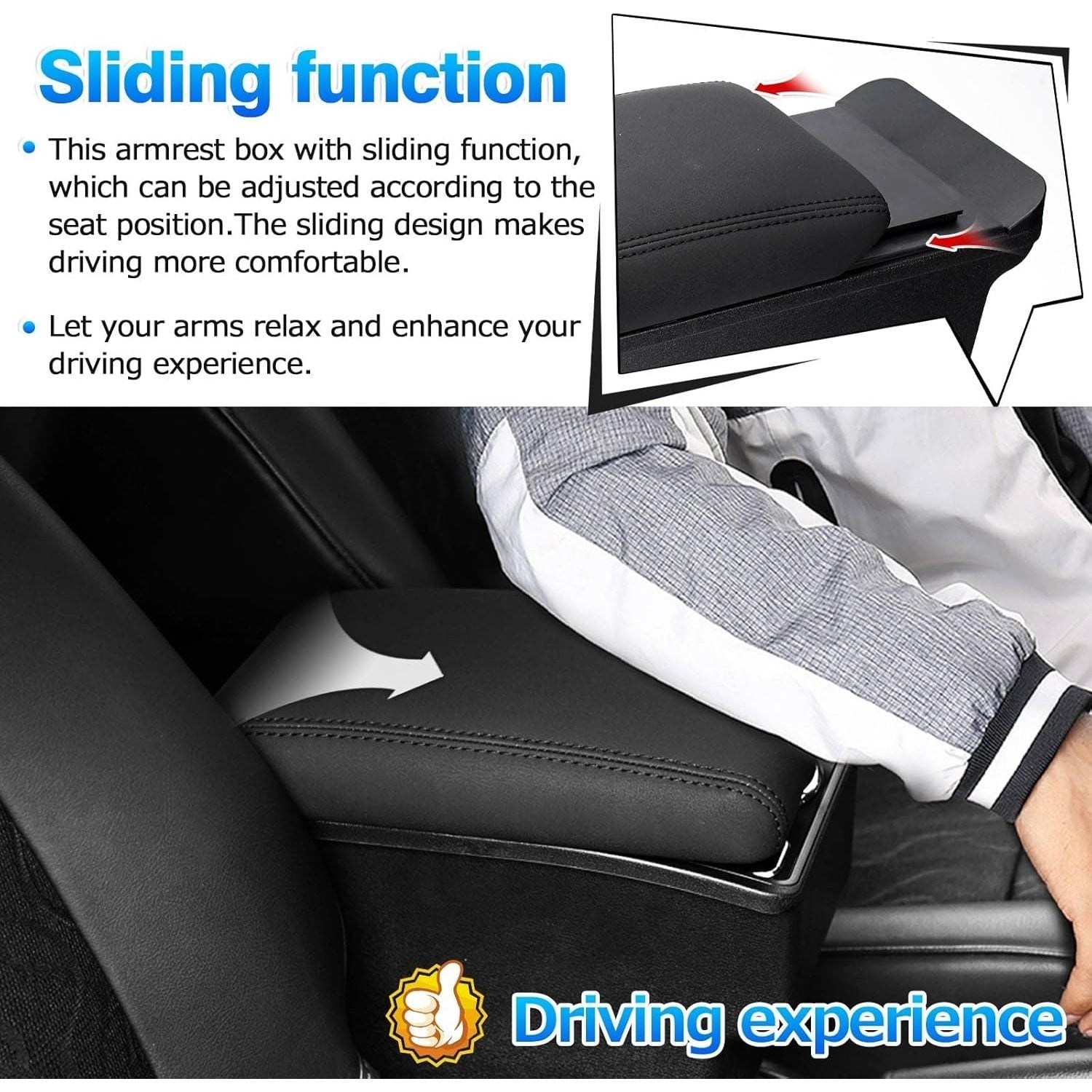 Buy now Autorder Center Console Storage Box for Suzuki Jimny JB64W/JB74W 2018-2025 Accessories Armrest Box Replacement with Cup Holder Insert at indiglob india