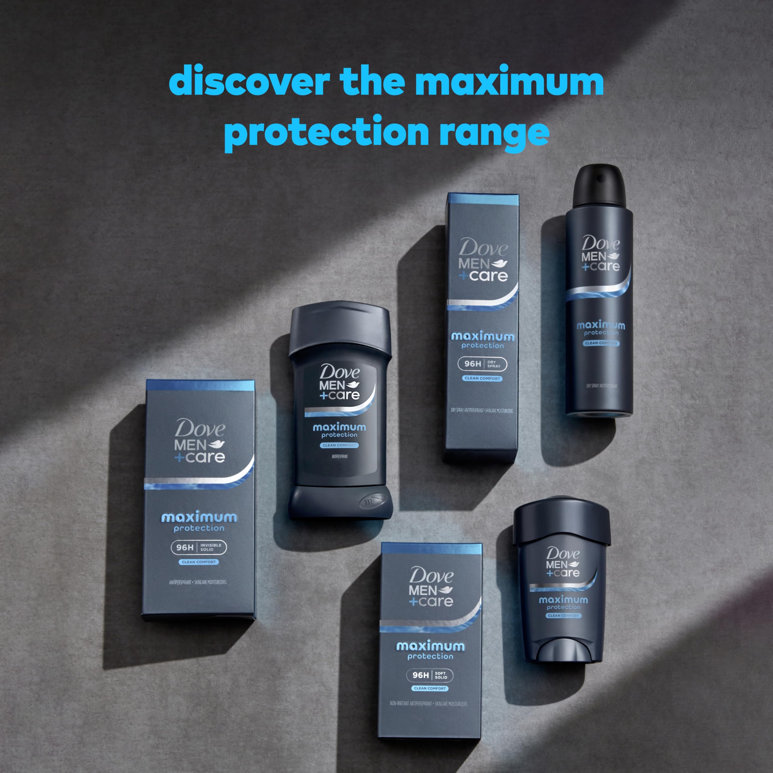 Dove Men+Care Clinical Protection Antiperspirant Clean Comfort 1.7 oz | For heavy sweating, Helps stay fresh & confident, With 1/4 moisturizers, Clean Comfort scent