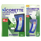 Nicorette Mini Nicotine Lozenges 4mg, Mint Flavor, 101 Count