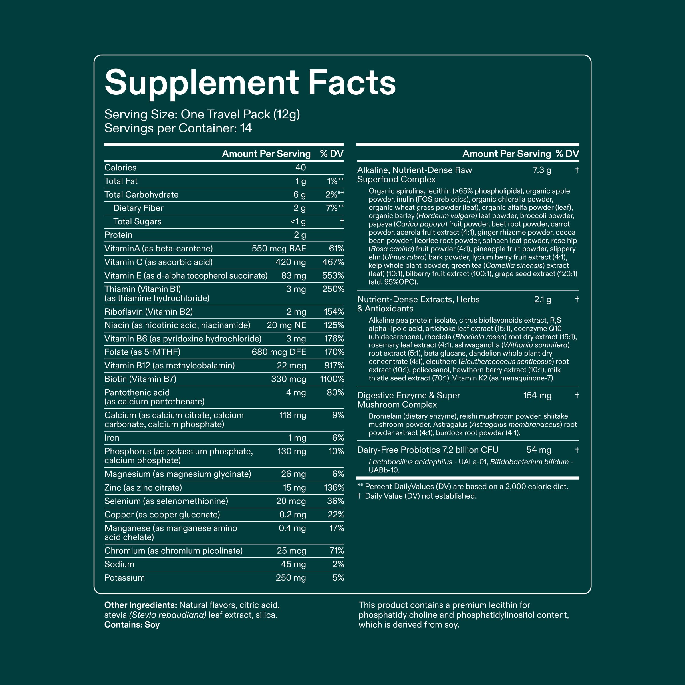 AG1 Athletic Greens Superfood and Probiotic, 75 Vitamins, Travel Pack 14ct | Includes Superfoods and Digestive Enzymes, Adaptogens, and Whole Food Nutrients Spirulina, Chlorella, Enzymes, Gluten Free