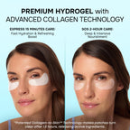 Collagen Eye Patches for Puffy Eyes - Retinol, Hyaluronic Acid, 15 Pairs