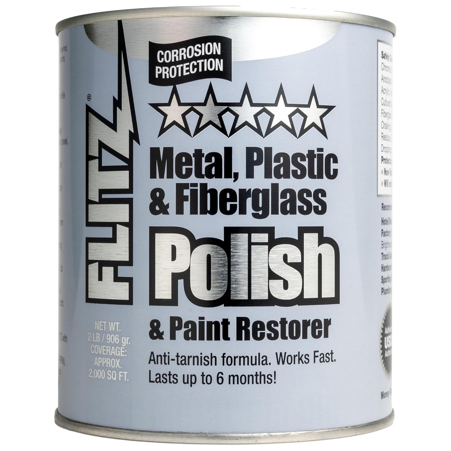 Buy now Flitz Multi-Purpose Metal Polish Paste - 1.76oz Tube of USA-Made Chrome Polish - Works on Stainless Steel, Aluminum, Plastic, Jewelry and Cars - Non-Abrasive Cleaner & Rust Remover (1 Pack) 2 LB 1 at indiglob india