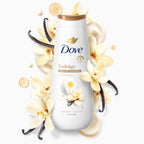 Dove Body Wash Warm Vanilla & Sweet Cream 20 oz, Sulfate Free | Dove Warm Vanilla & Sweet Cream Body Wash nourishes skin with rich vanilla scent and MicroMoisture technology.