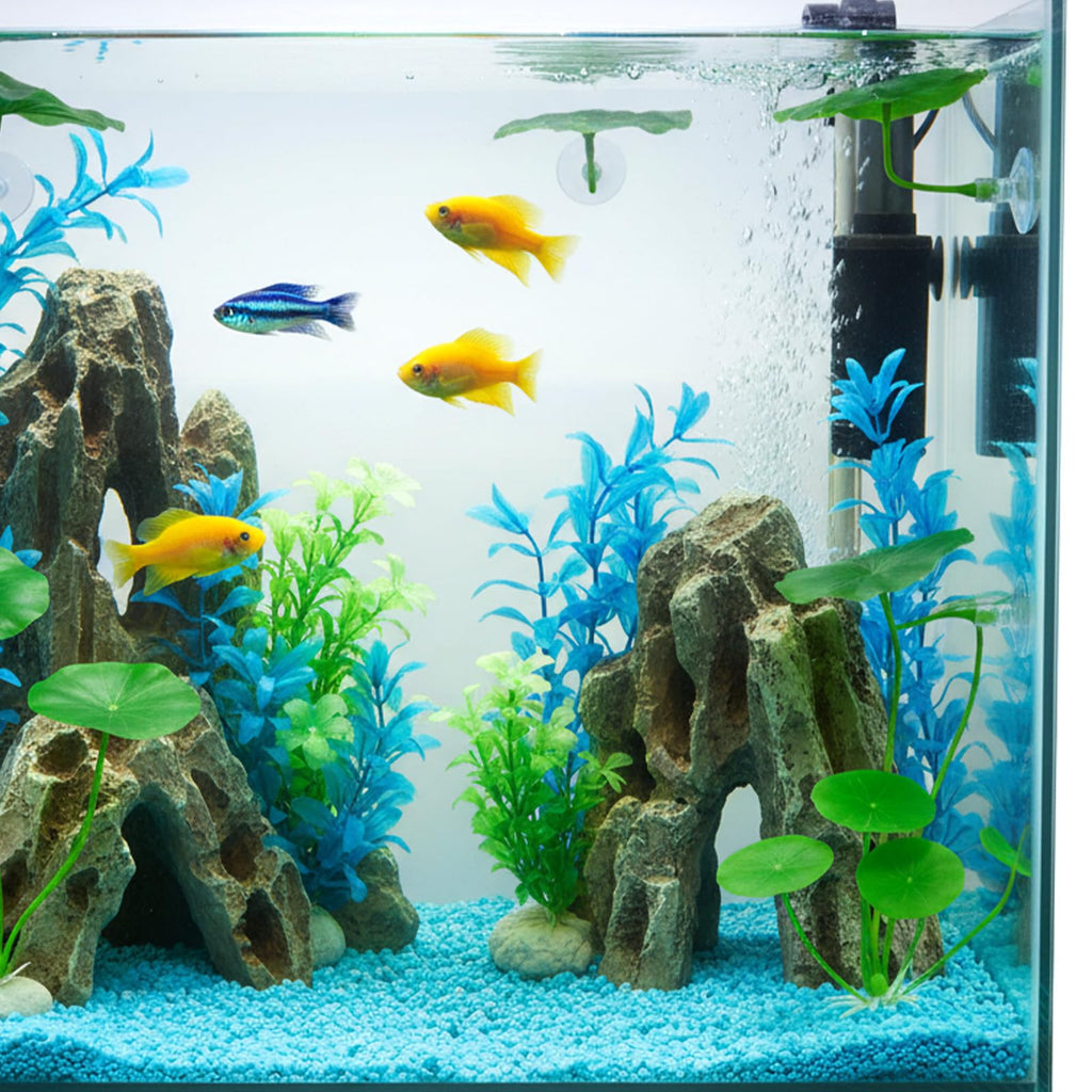 3 Pcs Betta Fish Leaf Hammock, Betta Fish Practical Resting Spot Bettas Suction Cup Tank Decor Green Hammock Plant Leaf Pad Fishes Breeding Resting Bed for Fishes Aquarium Decoration Ornaments