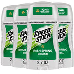 Speed Stick Aluminum Free Men's Deodorant, Regular, 3 oz (4 Pack) | 24-HR Sweat and Odor Protection, Underarm Antiperspirant for Men, Male Grooming, Everyday Use, Active Lifestyles