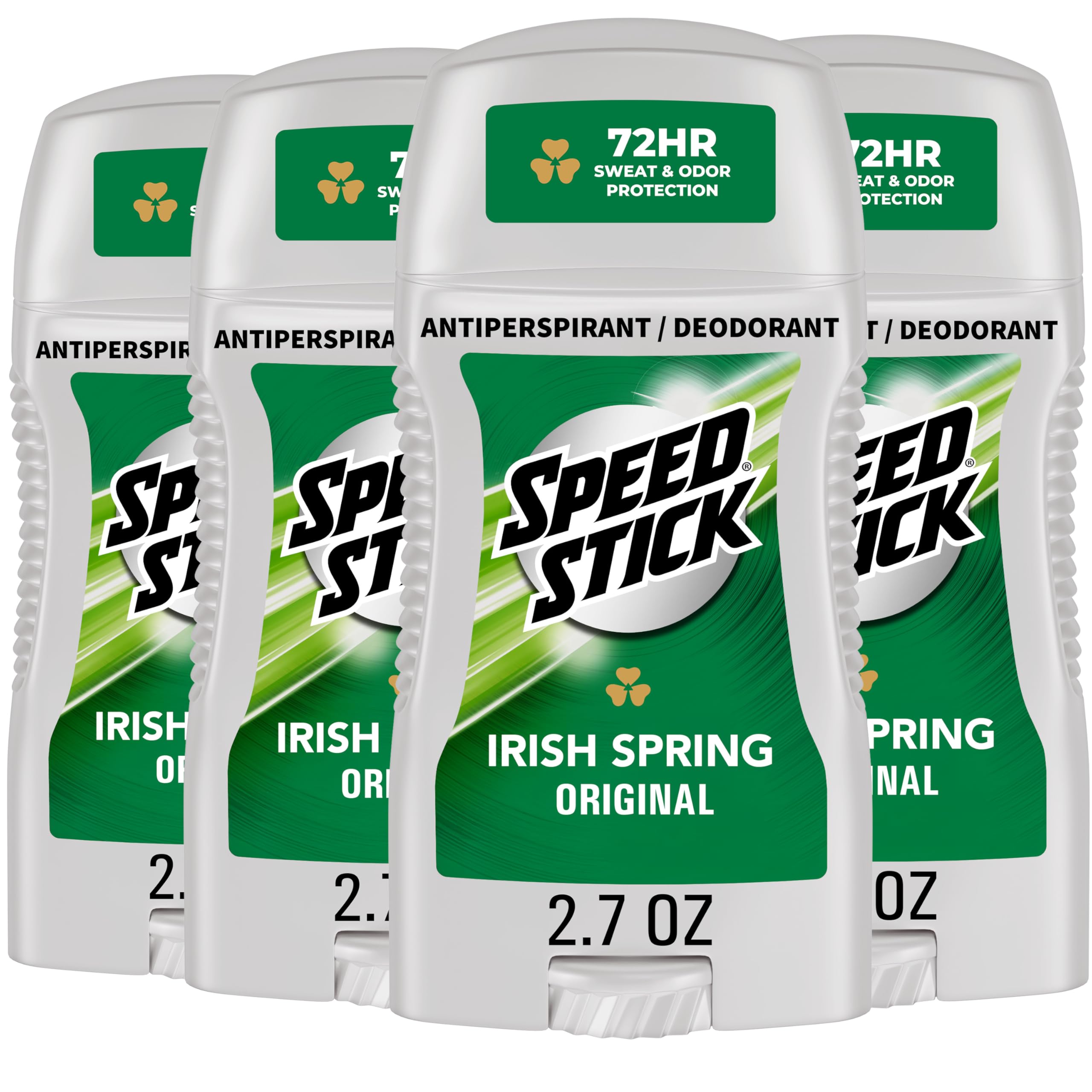 Speed Stick Aluminum Free Men's Deodorant, Regular, 3 oz (4 Pack) | 24-HR Sweat and Odor Protection, Underarm Antiperspirant for Men, Male Grooming, Everyday Use, Active Lifestyles