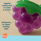 RaZbaby Fruit Koolers 3-Pack Koolers Water-Filled Teethers – Fun Fruit-Inspired Cooling Relief for 3M+ | Safe, BPA-Free Teether that Soothes Tender Gums