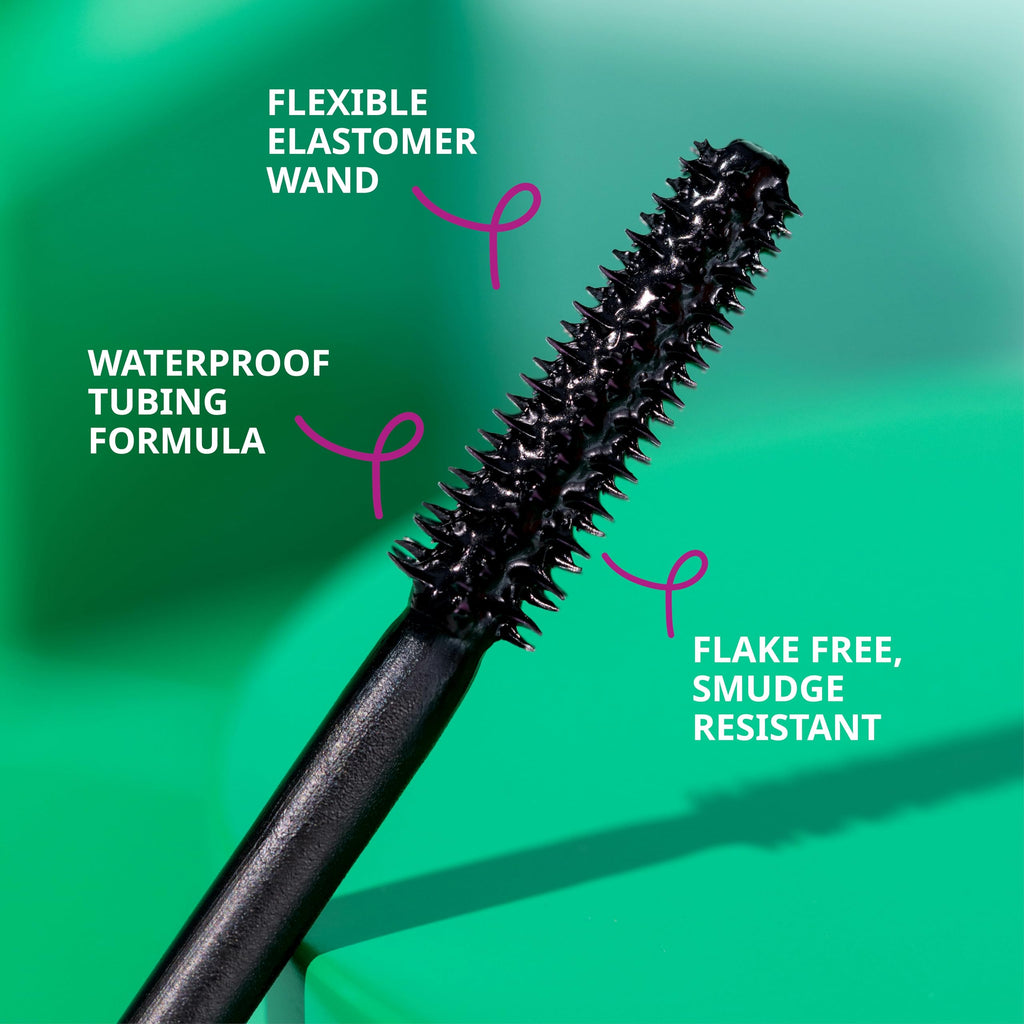 essence Lash Without Limits Extreme Lengthening & Volume Tubing Mascara | (04 | Black) Waterproof Tubing Formula, Smudge-proof, No Clumping, Flexible Wand, Vegan, Cruelty Free, Paraben Free